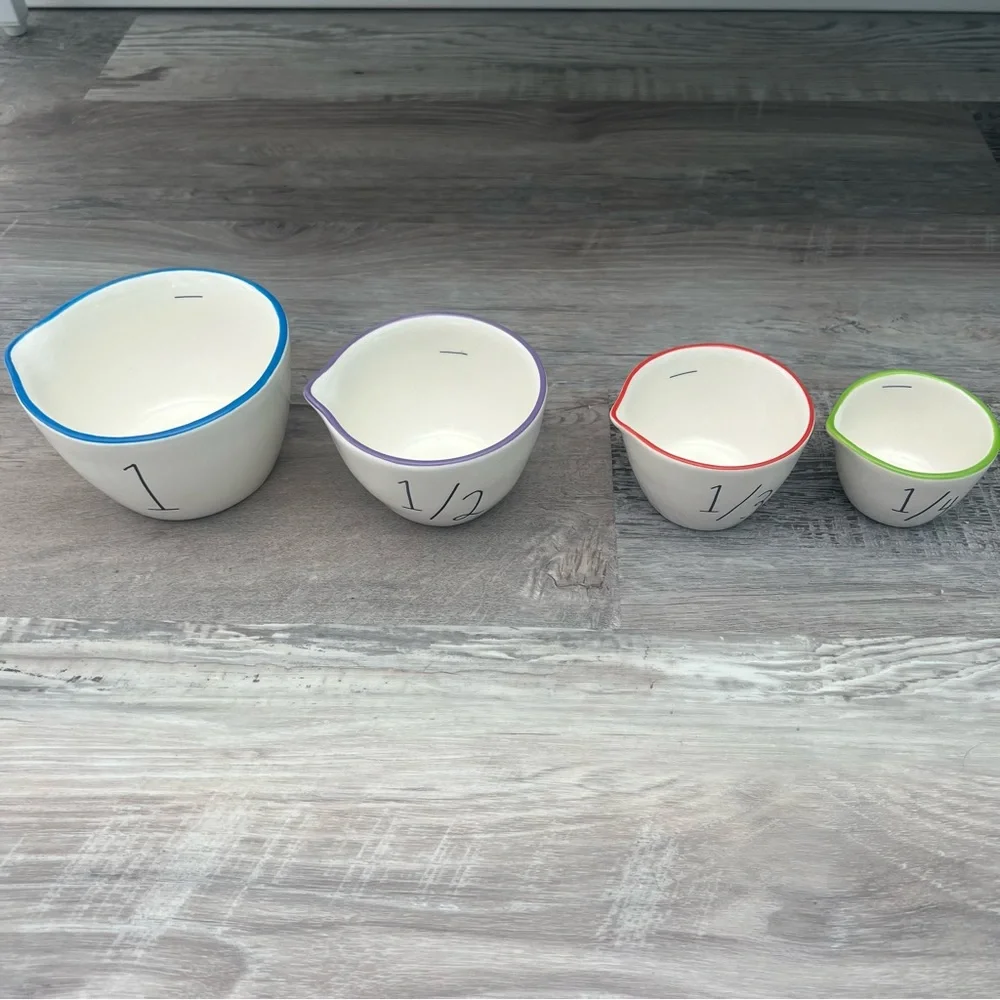Toy Story Rae Dunn Disney Measuring Cups NWT Set of 4 and Buzz Lightyear Mug